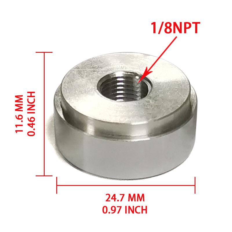 Female Thread Aluminum Weld Connector Nut 1/4 1/2 3/8 1/8 NPT M14 M16 M18 Bung Fitting Adapter Auto Part