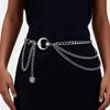 Cross Atmosphere Metal Pendant Waist Chain - Trendy Women's Fashion Accessory Body Chain