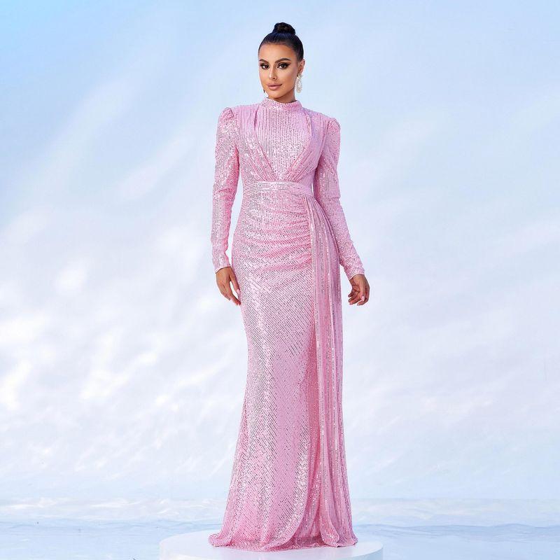 

Evening Dresses Formal Prom Dresses Woman Party Night Gowns Pink S