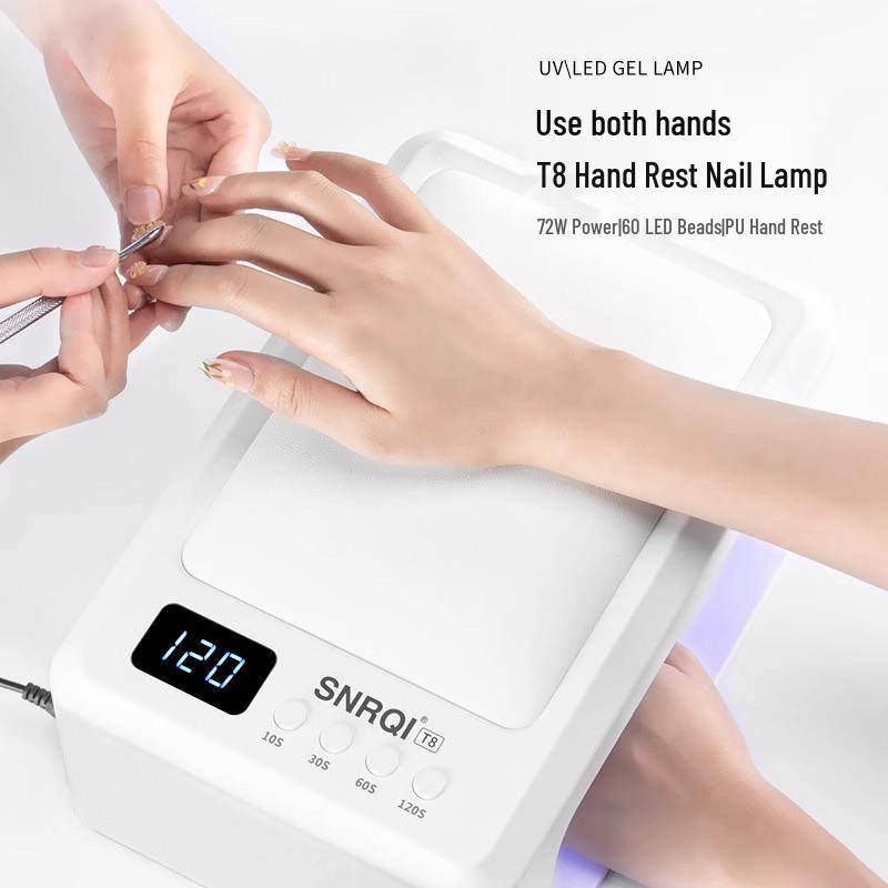 

Dual Hand Rest Quick-Dry Nail Lamp - Automatic Nail Art Curing & Baking Light