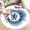 Chelsea F Custom Name Round Area Rug,Carpet Rug for Living Room Bedroom Sofa Playroom Decor,Non-slip Floor Mat
