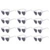 48X Wedding Heart Shaped Sunglasses Bachelorette Party Glasses Bridesmaid Groomsmen Gifts White