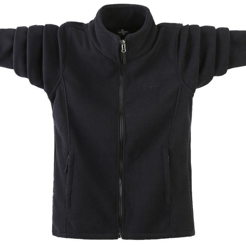 Plus Size Velvet Lined Hoodie for Men - Thick and Warm Lamb Fleece Sports Jacket for Autumn/Winter