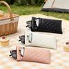 Waterproof Sunglasses Bag Portable Dustproof Double-Layer Eyeglasses Pouch Pu Leather Coin Purse Storage Pouch Women