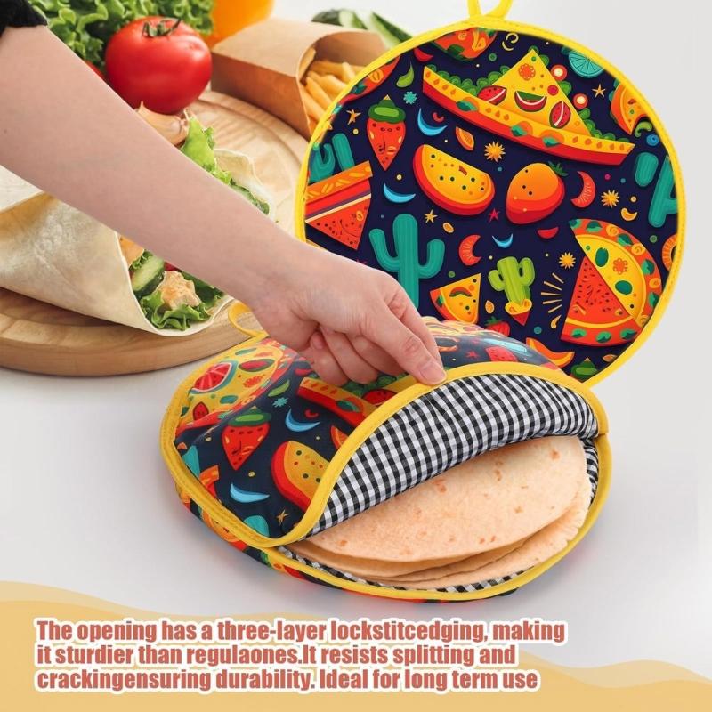 Pack of 3 Safe Food Warmers Craft from Soft Polyester with PP Cotton Filling Ensuring Safe Food Warmth and Durability