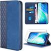 Case for iPhone 17 - E.F.CONNECTION - Shockproof Flip Case - Synthetic Leather - Navy Blue - 2 Tempered Glasses
