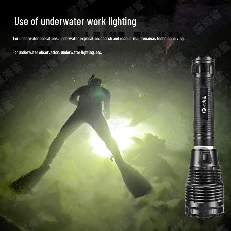 Ultra-Bright Waterproof Diving Flashlight with Long Battery Life