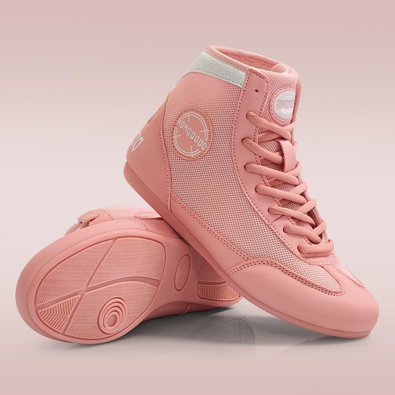 High-Top Martial Arts Combat Shoes for Men, Women, and Children - Ideal for Boxing, Sanda, Wrestling, and Training