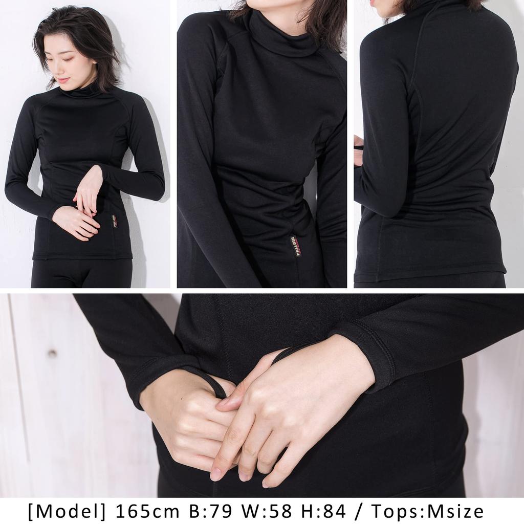 FELLOW Thermal Long Fleece Air Cold Japanese ML Innerwear, Sleeve, Lining, Women's, Heat, Surfing, Wetsuit, Semi-Dry Suit, Protection, Standard,