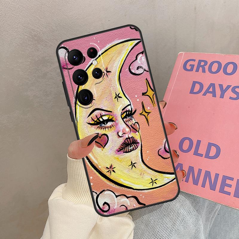 Indie Hippie Case For Samsung Galaxy S25 Ultra S20 S21 S22 S24 S23 Ultra S9 S10 Plus S25 FE Cover Coque