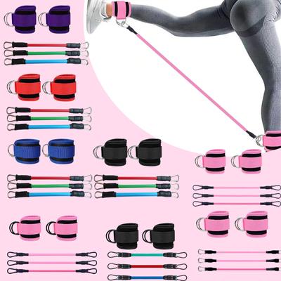 Ensemble d'entraînement multifonctionnel pour les jambes avec 3 bandes de résistance pour la mise en forme des fessiers Équipement de fitness à domicile