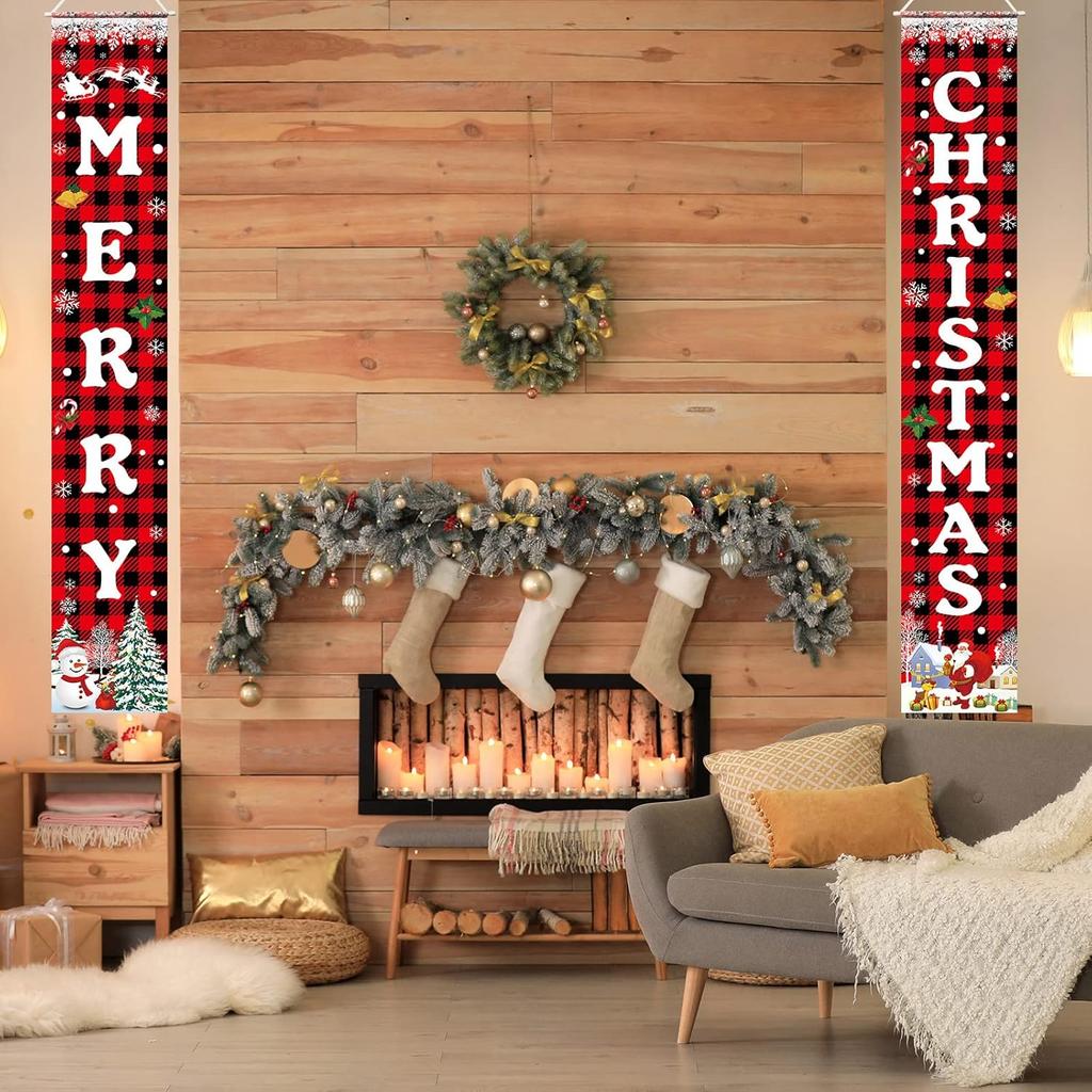Christmas couplets, banners, home decorations, porch signs, home parties indoor and outdoor decorations  decoration anniversaire