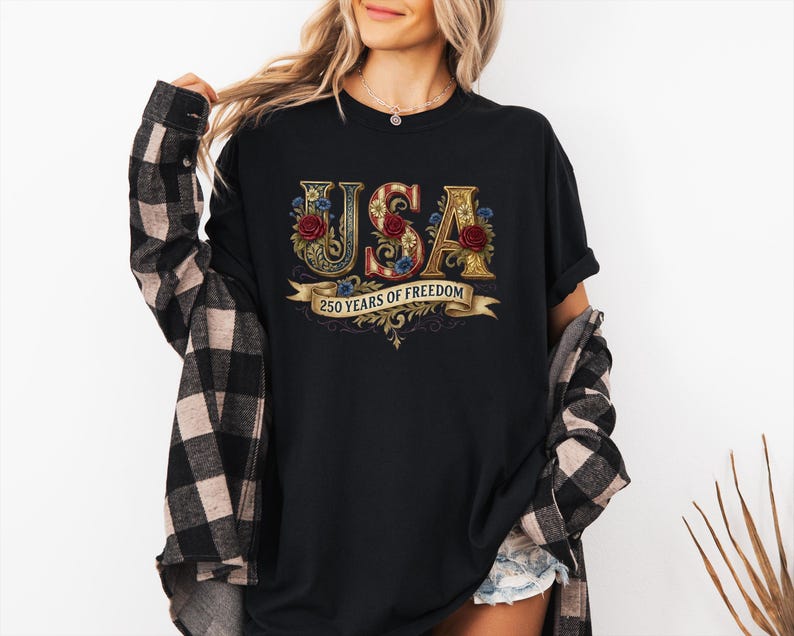 Usa 250 Shirt Retro America Tee 250th Anniversary Tshirt