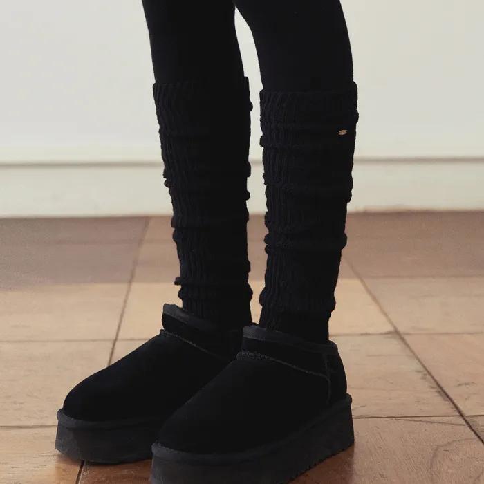Cable Pattern Leg Warmers - 2 Colors