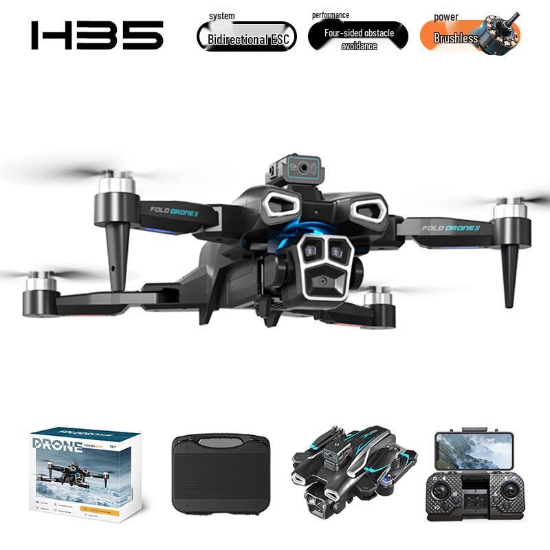 H16 Dual Camera 4K Drone with Brushless Motor, Optical Flow, and Folding Design