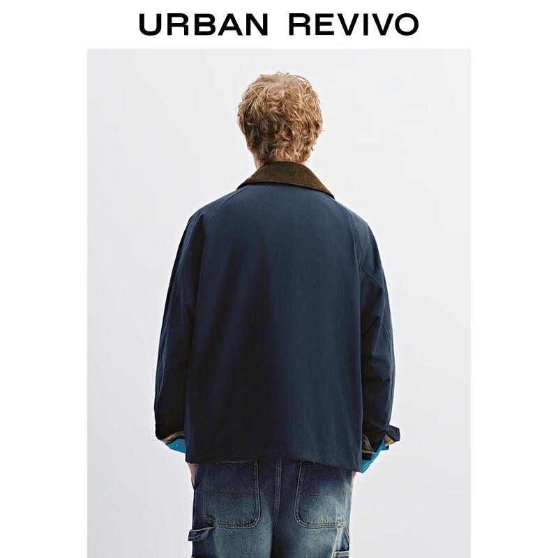 UR Men's Patchwork Collar Loose Workwear Jacket