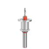 ALLSOME 8/10mm Round Shank Drill Bit Set Adjustable Countersink 2.8-4mm Cone Drill Counterbore Router Drill Bit with Limit Stop