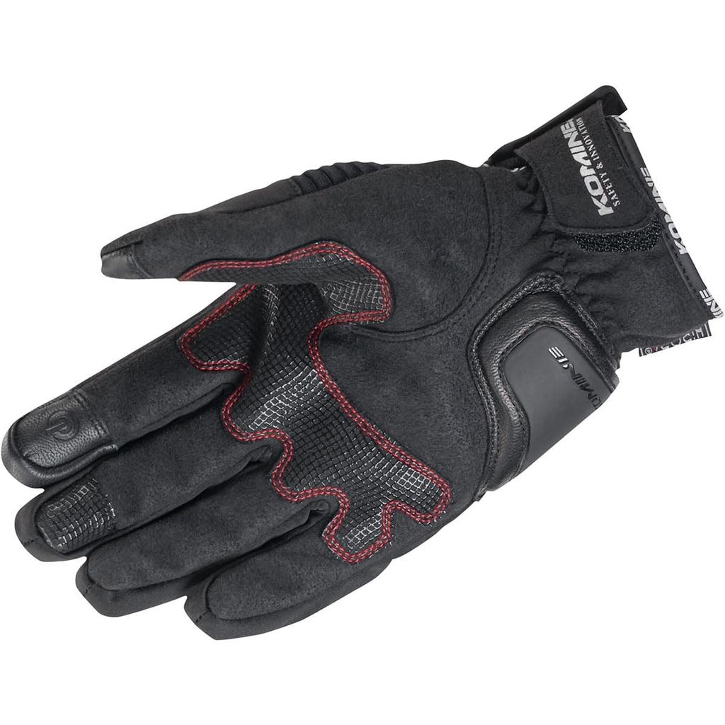 Komine Motorcycle Protective Winter Size L Stretch for and Spring Gloves, Black, (GK-834 1279), Waterproof, Cold-Weather Protector, Material, Fall,
