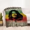 Bob Marley Reggae Legend Blanket Warmthful Decor Suitable For Office Chair Picnics Seaside Four Seasons Universal Stylish Decor