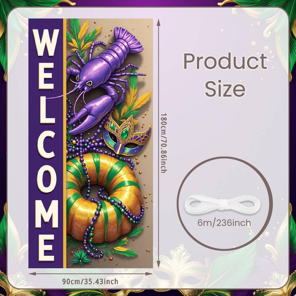 Feather Display King Cake Welcome Display Crawfish Backdrop Festive Decor King Cake Backdrop For Holiday Decor Carnival Festival