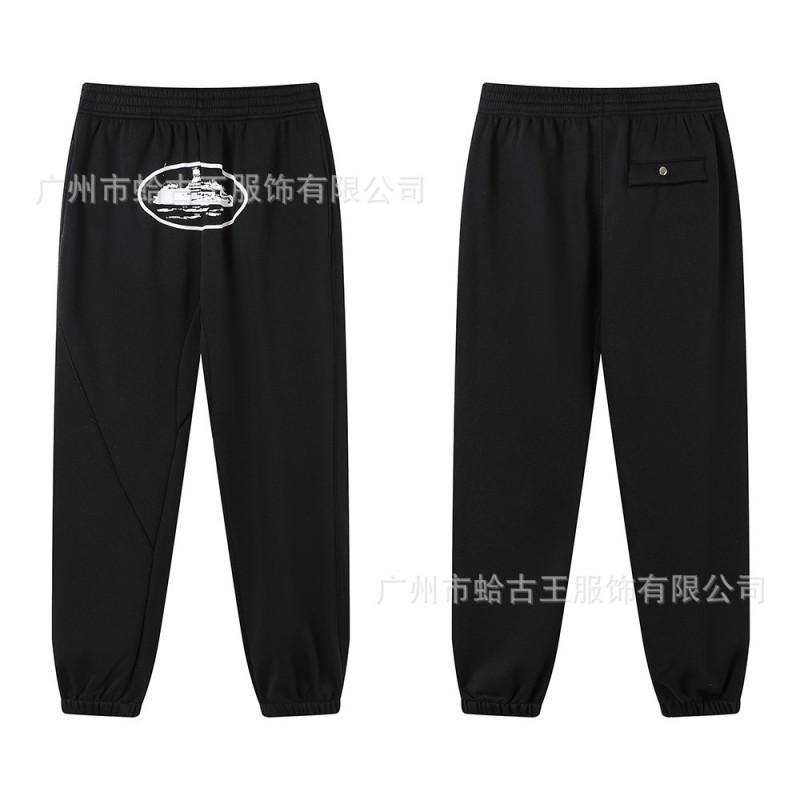 Unisex sada mikiny s kapucí a tepláků s potiskem písmen, podšitá fleecem, bavlněná směs, Streetwear, Zimní outfit