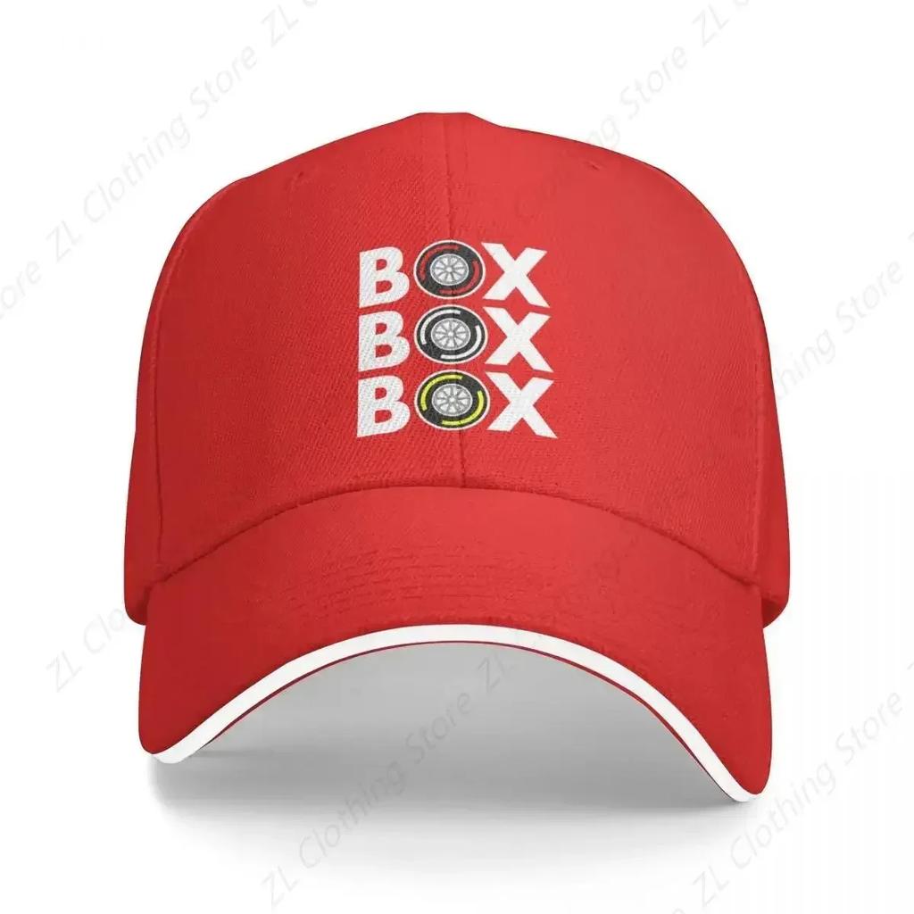 Box Box Box Tyre Compound White Text Design Baseball Cap GentleWoUnisex Hat Beach Female WoUnisexs