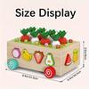Colorful Wooden Educational Toy Set for Boys Girls Boosts Fine Motor Skills with Fun Farm Orchard Puzzle Games, Enhances Focus  Shape Recognition,