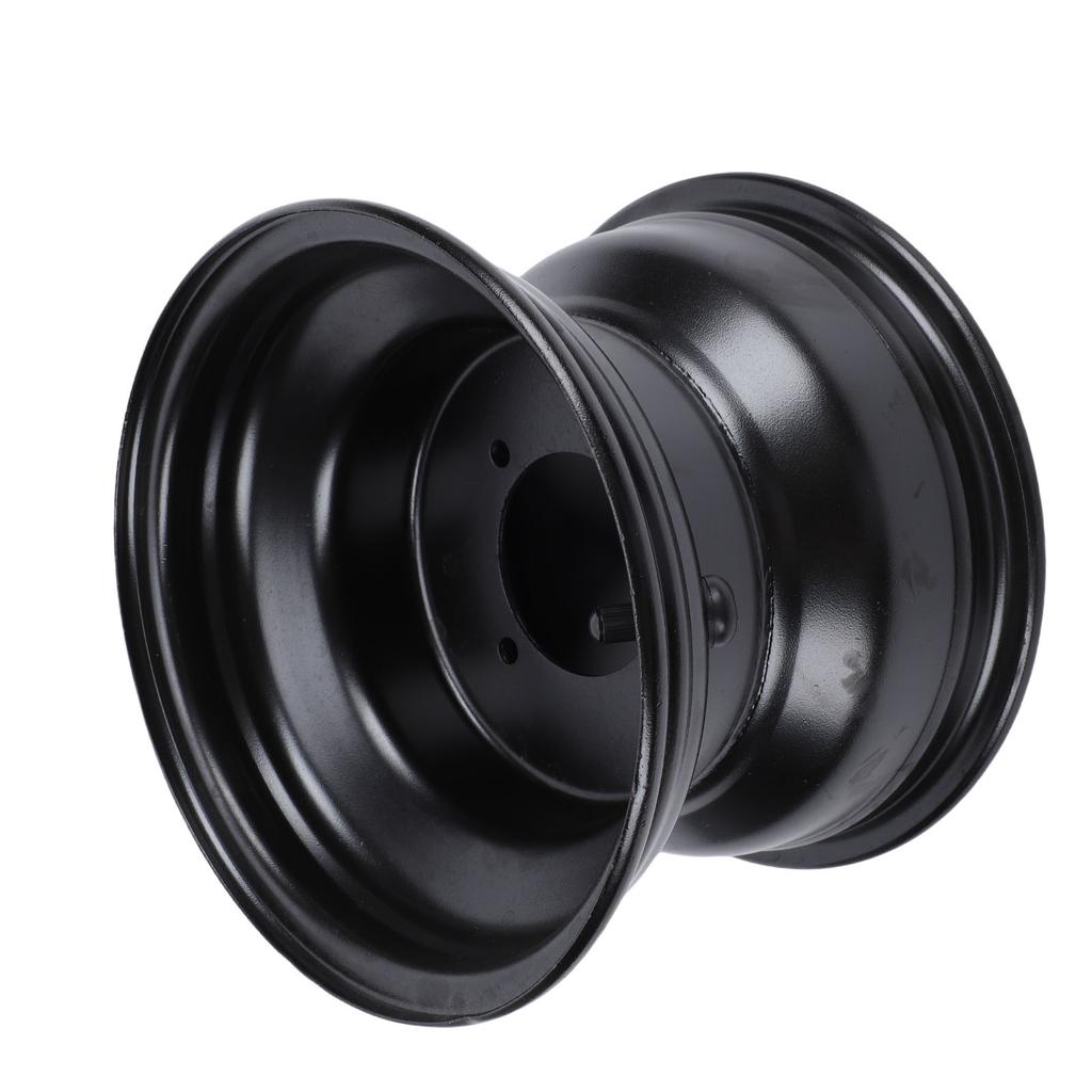 18X9.50 8 ATV Hinterradfelge Schwarze Lackbeschichtung Stahl 4 Löcher 8 Zoll Go-Kart Felge für Quad Dirt Bike Aufsitzmäher