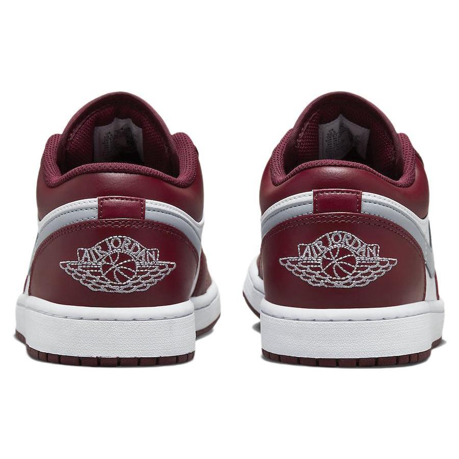New JORDAN 1 Low White Bordeaux 553558-615