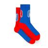 Gruppo Oval Red and Blue Socks,