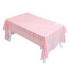 Festive Checkered Disposable Tablecloth for Christmas & Valentine's Day Parties
