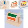 Wooden Montessori Textile Drum Educational Toy For Preschool Learning