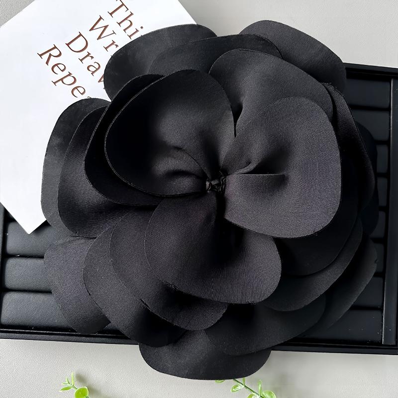 Große Blumenbroschen für Damen Hochzeitskleid Elegante Korsage Reversnadeln Koreanischer Stoff Mode Abzeichen Schmuck Accessoires Geschenke