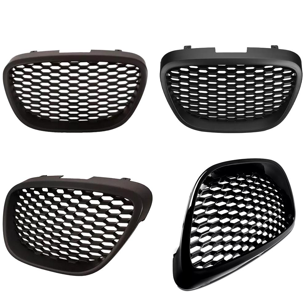 

1/2PCS Front Honeycomb Grill Mesh Badgeless Grille for Seat Leon MK2 1P 2006-2009 models Front Bumper Grill Intake Cover Parts A spain