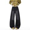 JEEP SPIRIT Men's Retro Loose Fit Straight Jeans
