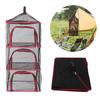 Outdoor Hanging Drying Rack Folding 4 Layers Storage Basket for Camping Picnic Bag Dry Net