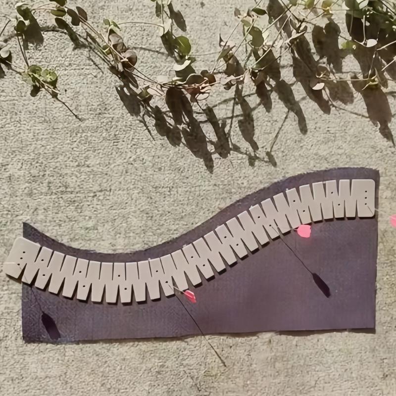 Silicone Hemmer Adjustable Hemming Tool Hem Sewing Rulers Crafting Accessories For DIY Crafting Shirt Necklines