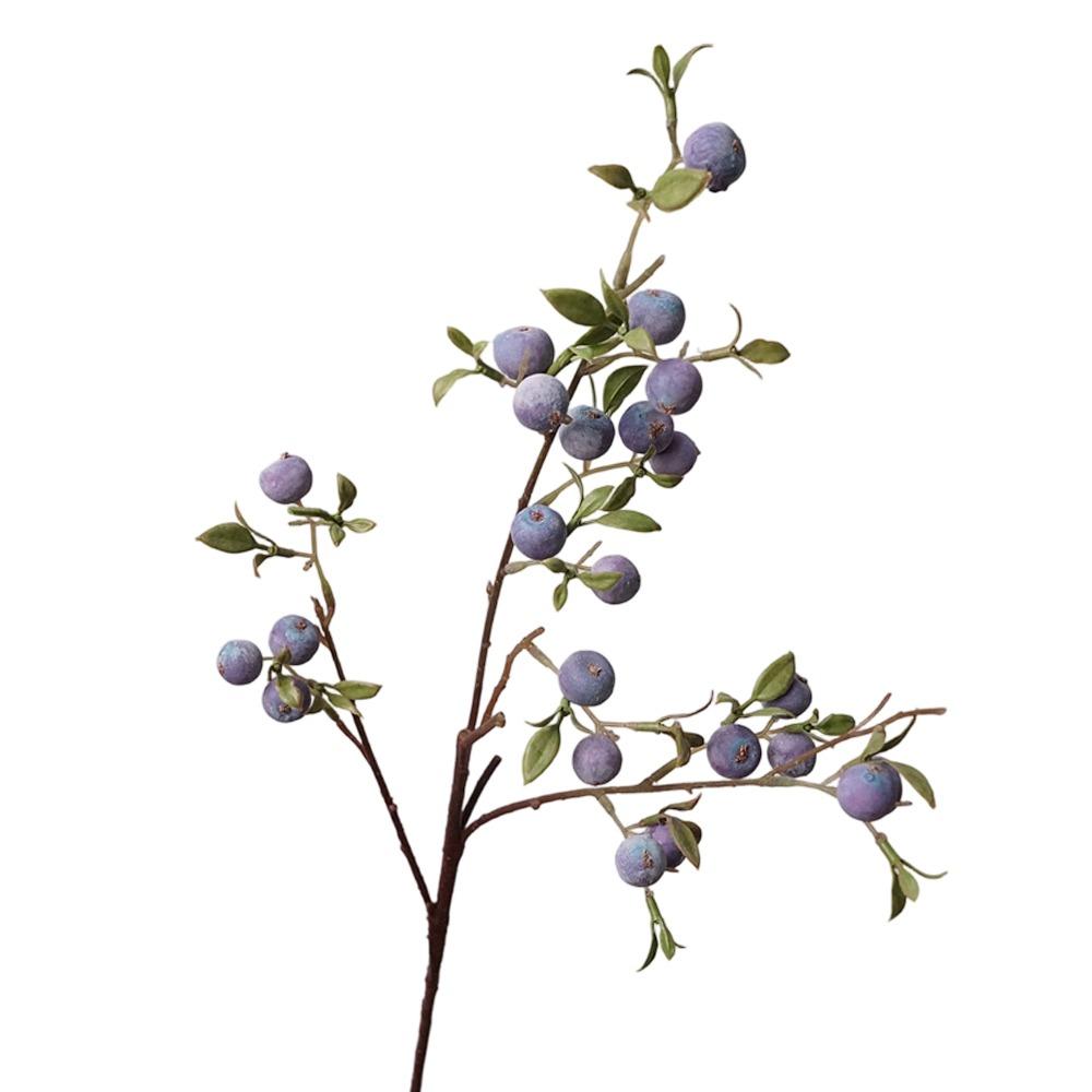 Long Branches Artificial Fruit Branches Green Leaves Small Apples Plants  Home Decoration синий