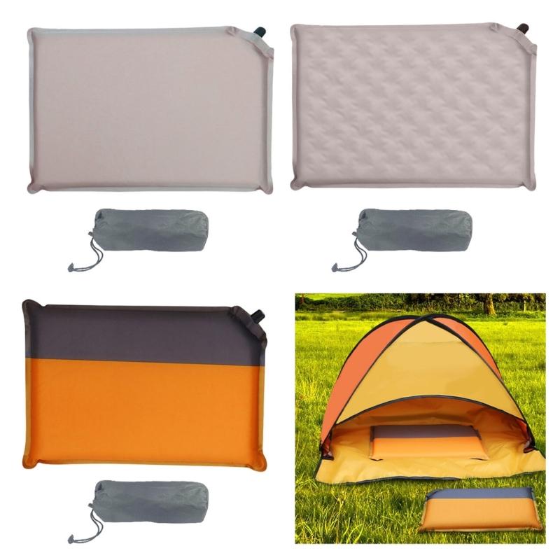 Automatisches aufblasbares Sitzkissen Oxford-Stoff Reisematte Verdickte Camping-Sitzmatte mit Aufbewahrungstasche Langlebig