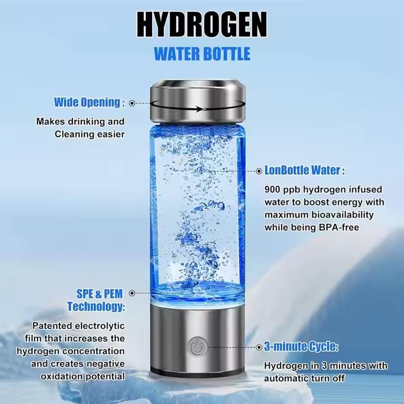 Smart hydrogen alkaline ionization hydrogen-rich water bottle ion generator portable nano hydrogen water bottle