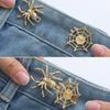 Spiderweb Shape Metal Fastening Button Detachable Pant Buttons Pin Crafts Waist Tightener Clothing Buckle Sewing Tool