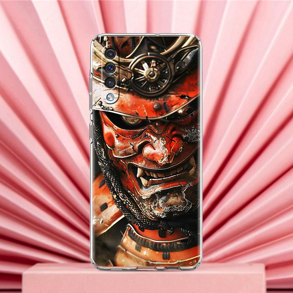 Case For Samsung A56 A36 A26 A24 A16 A14 A12 A32 A50 A70 A22 A40 A34 A54 A42 A52 5G A04s A06 Cover Japan Ghost Face Samurai