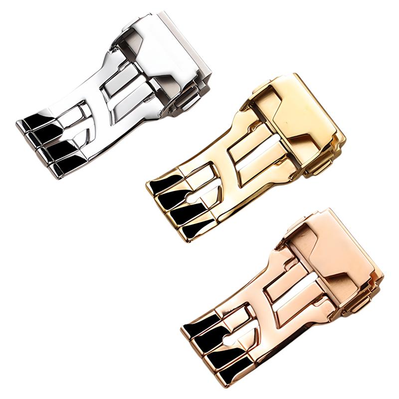 Solid Stainless Steel Clasp for HUBLOT Replace Metal Buckle Butterfly Buckle Silicone Buckle/leather Strap Clasp Accessories