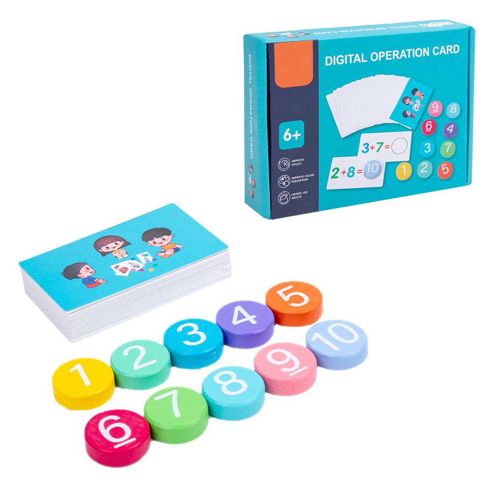 Addition And Subtraction Games, Kindergarten And Primary School Math Flashcards, Wooden Teaching Aids, Math Learning And Skill Development
