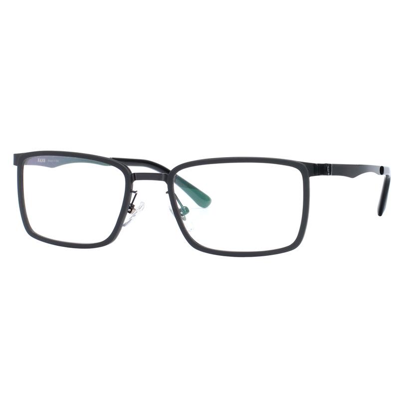 Ultra-Light Unisex Resin Eyeglass Frames with Metal Legs for Myopia чёрный