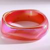 Transparent European & American Retro Resin Irregular Polygon Bracelet - Bold and Unique Hand Jewelry