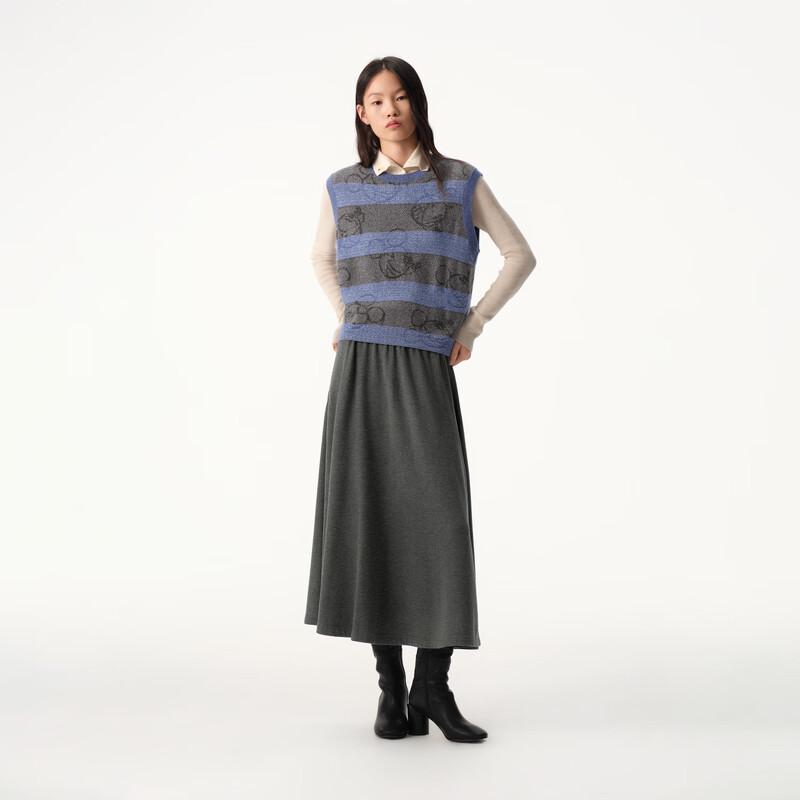 

Broadcast Mickey Jacquard Stripe Knit Vest L