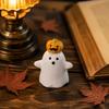 Halloween Resin Decoration Cute Pumpkin Ghost Owl Figurine Tabletop Ornament for Home Halloween Display Seasonal Holiday Decoration