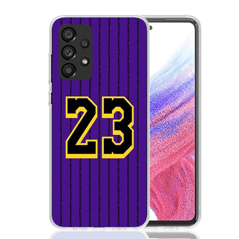 Basketball 23 24 8 Number Case Phone Cover for Samsung Galaxy A17 A16 A15 A14 A13 A56 A55 A54 A53 A36 A35 A34 A33 A26 A25 A24 A2