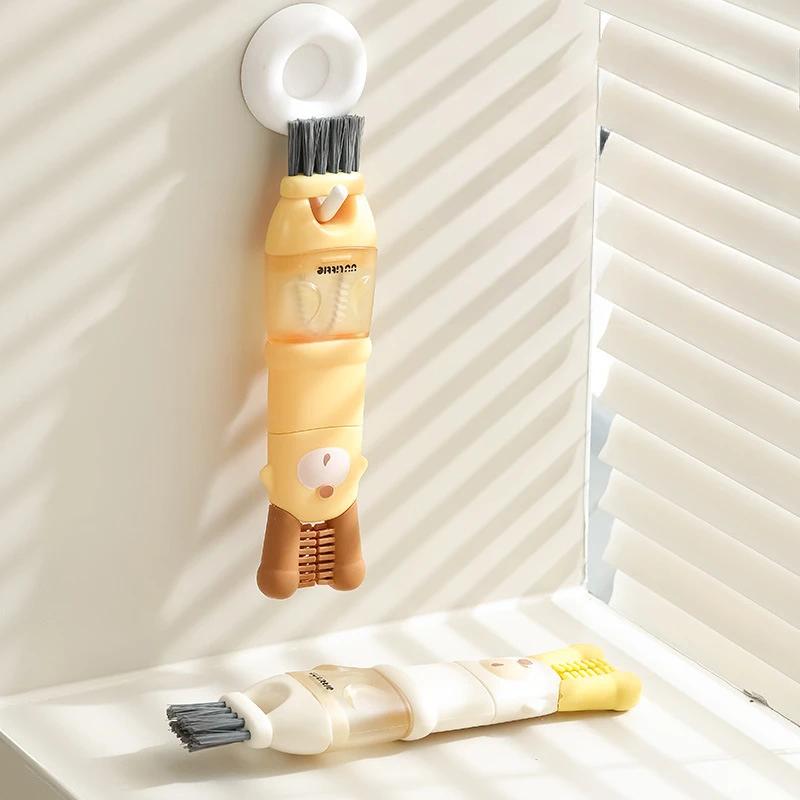 Cup 5-in-1 Lid Brush Auxiliary Food Machine Blade Slot Cleaning Special Cup Brush Household Creative Baby Bottle Cleaning Tools
